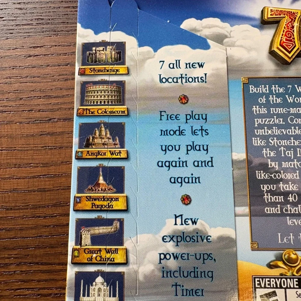 7‎ Wonders II PC CD-ROM Game MumboJumbo Premium Casual Games Puzzle 2007 Windows